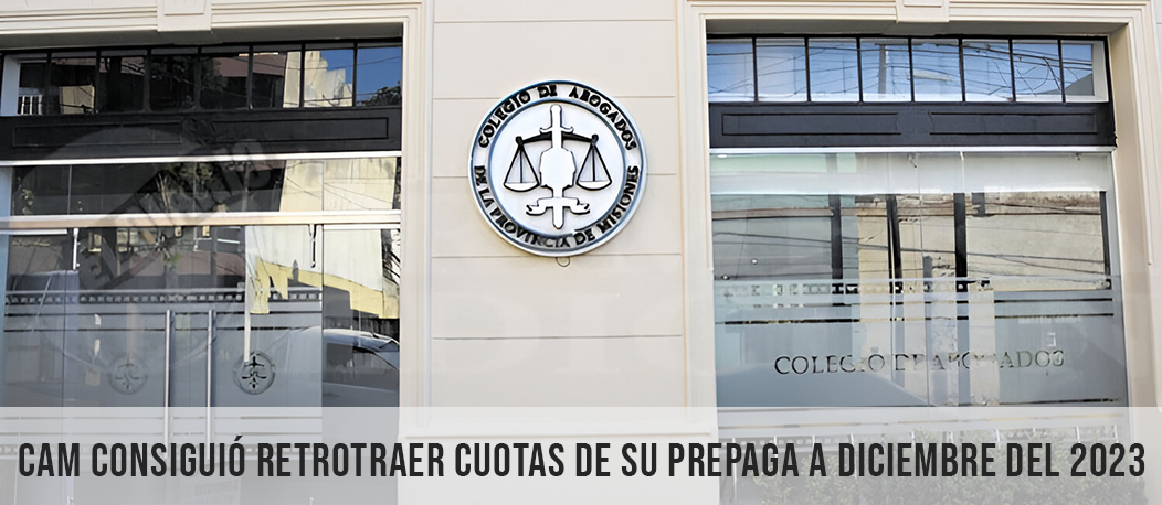 CAM consiguió retrotraer cuotas de su prepaga a diciembre del 2023