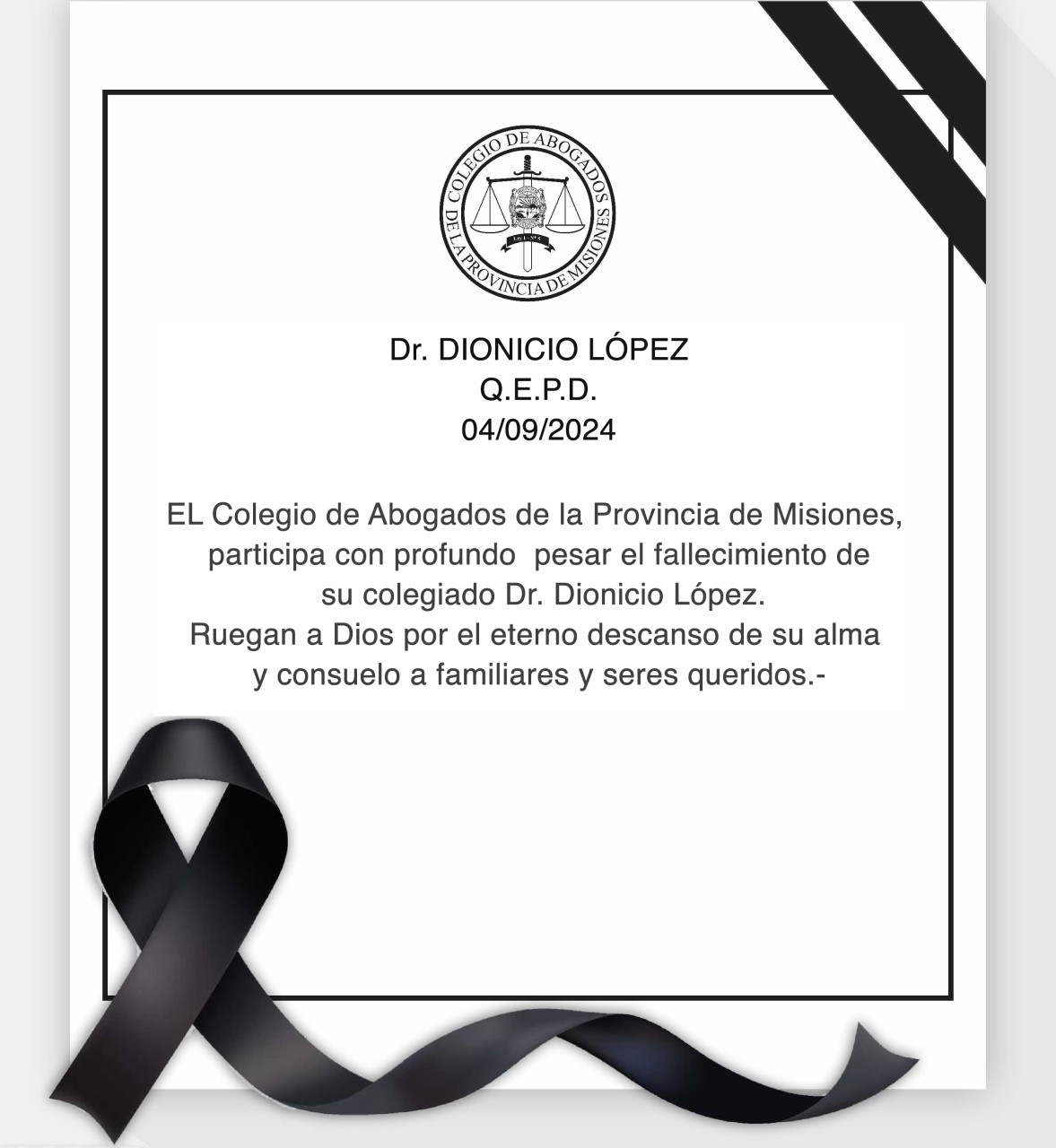 Dr. Dionicio López | Q.E.P.D.