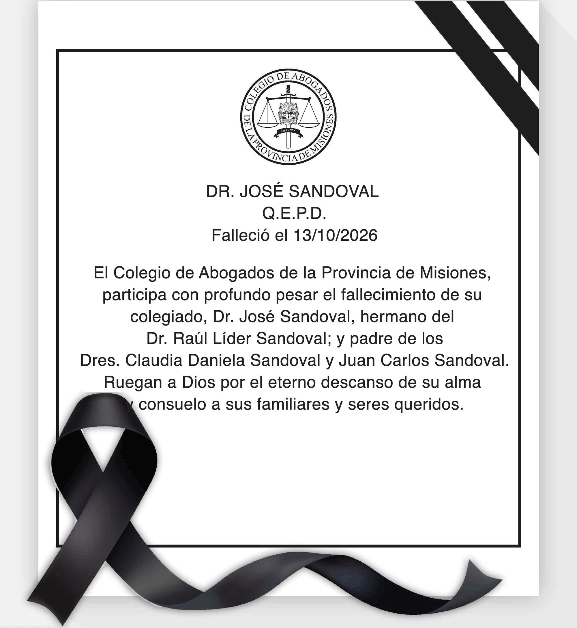 DR. JOSÉ SANDOVAL | Q.E.P.D
