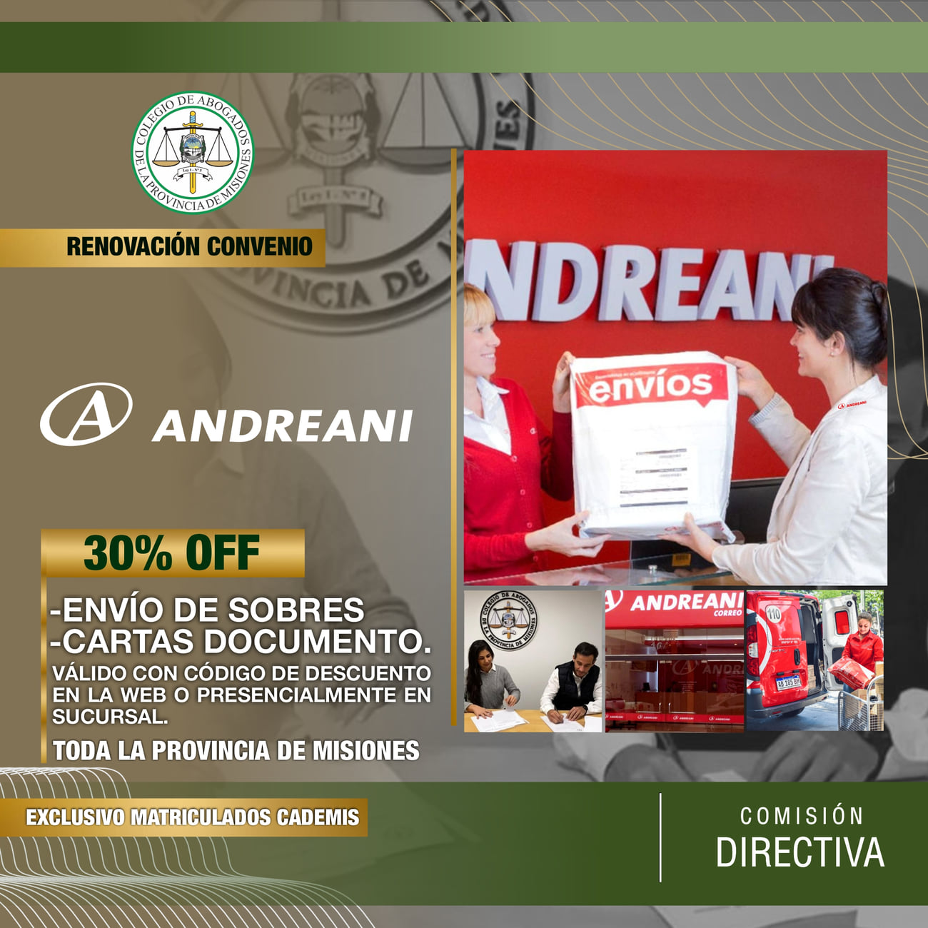 Renovamos nuestro convenio con Andreani